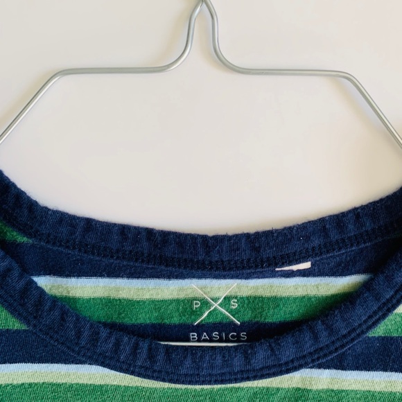 PacSun Basics Blue and Green Striped Tee Size S - Picture 2 of 3